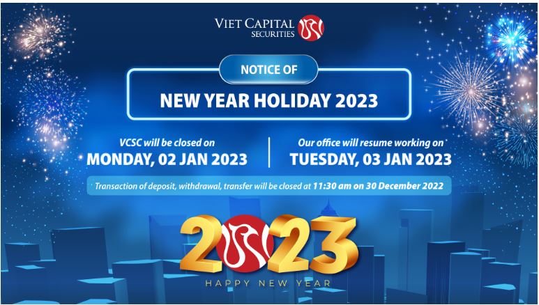 Notice of New Year Holiday 2023